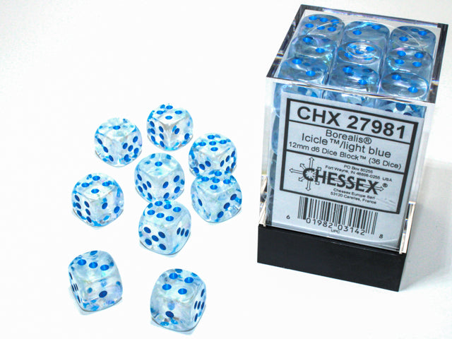 Chessex: Borealis 12mm Icicle