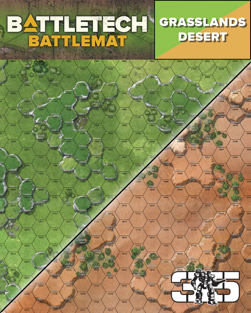 Battletech Battlemat Desert/Grasslands A