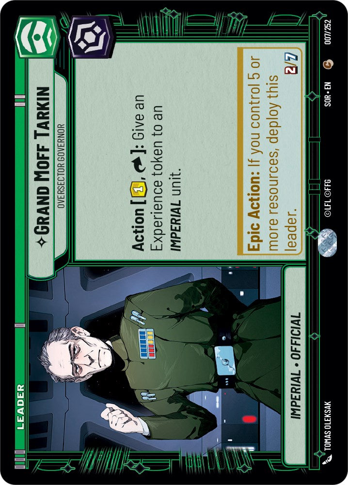 Grand Moff Tarkin - Oversector Governor (007/252) [Spark of Rebellion]