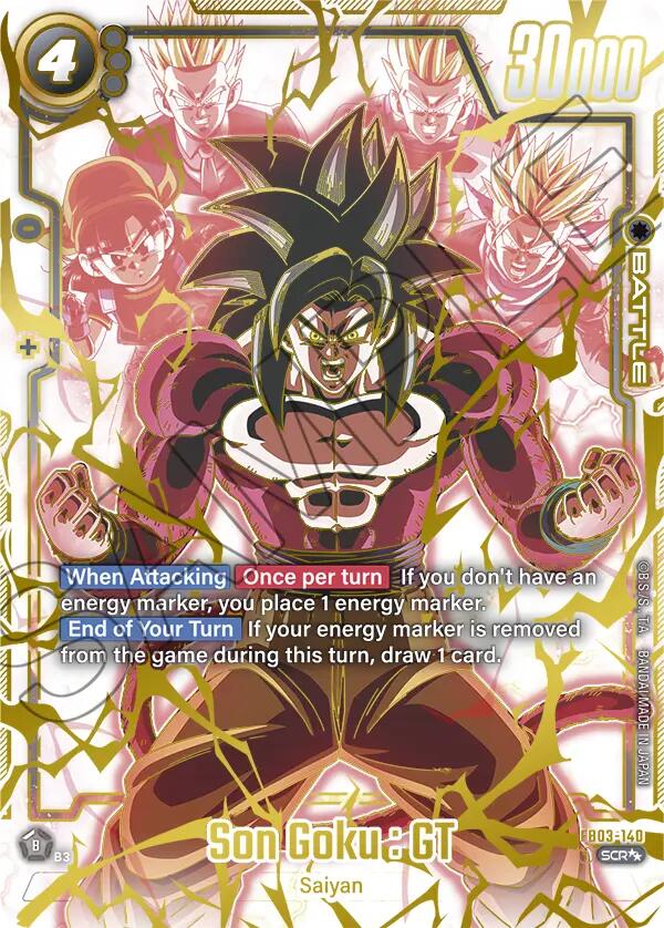 孫悟空SCR⭐︎⭐︎(F803-140) Son Goku : GT SCR Alt Art FB03-140 Dragon Ball Super Fusion
