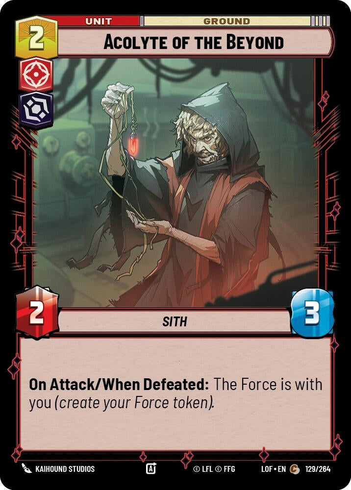 Acolyte of the Beyond (129/264) (Legends of the Force) (LOF)