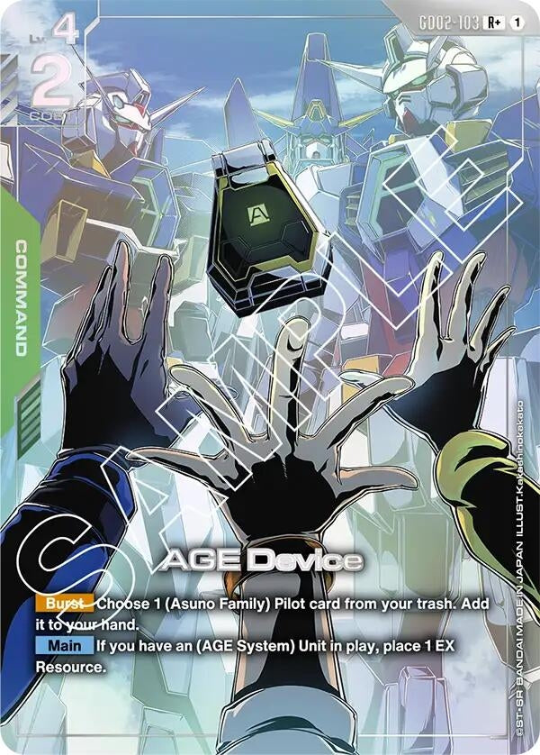 Image for AGE Device (R+) (GD02-103) - Gundam Card Game