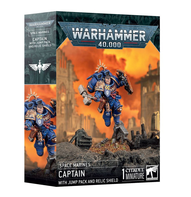 Warhammer 40,000: Space Marine Captain w/ Jump Pack & Relic Shield