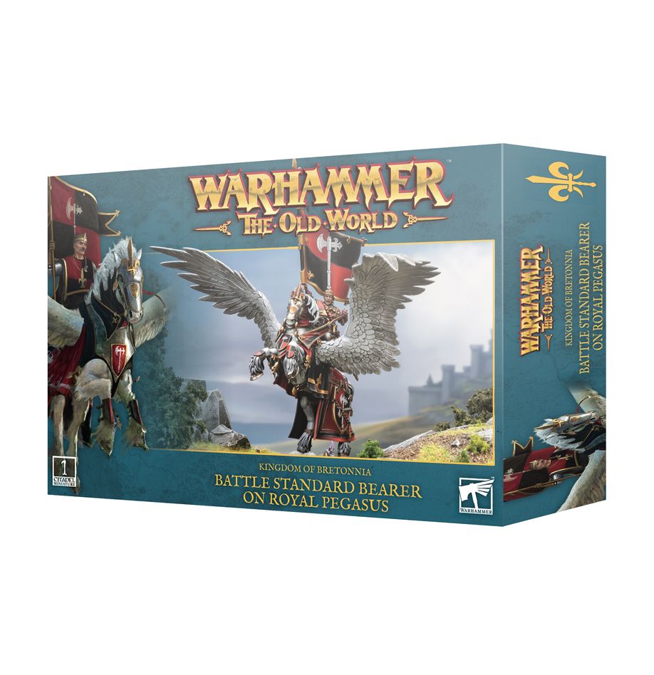 Warhammer The Old World: Kingdom of Bretonnia: Battle Standard Bearer on Royal Pegasus