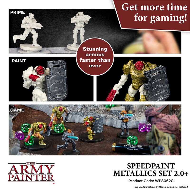 The Army Painter Speedpaint Metallics Set 2.0