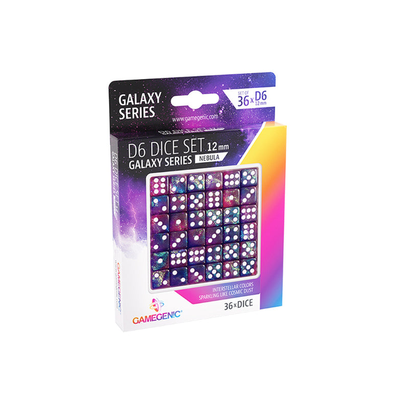GALAXY SERIES - NEBULA - D6 DICE SET 12 MM (36 PCS)