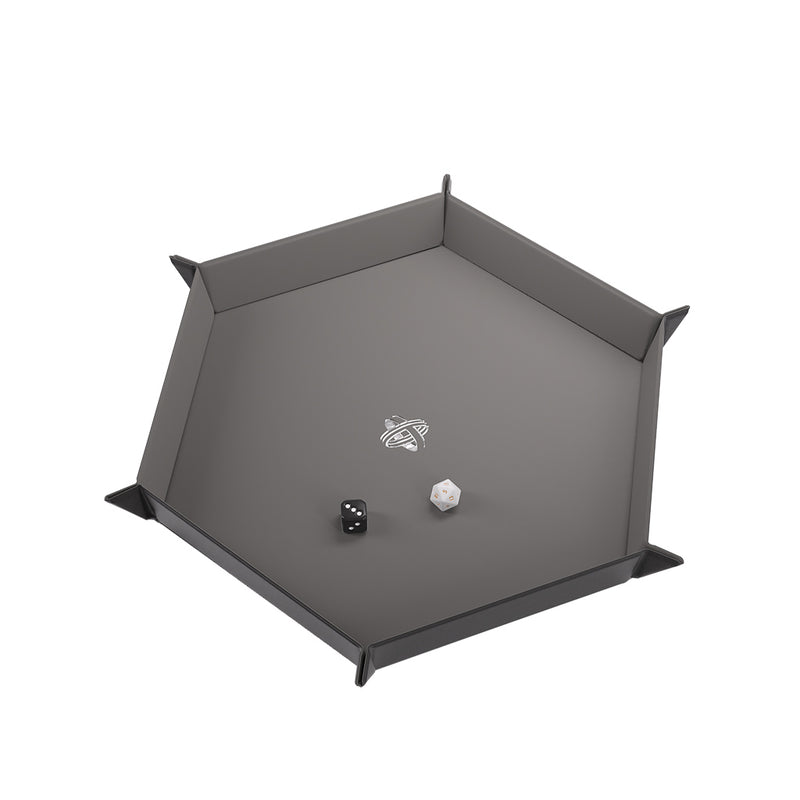 Gamegenics Dice Tray: Hexagonal: Grey