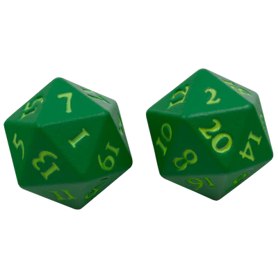 Ultra Pro: Vivid Heavy Metal Dice: Green (2)