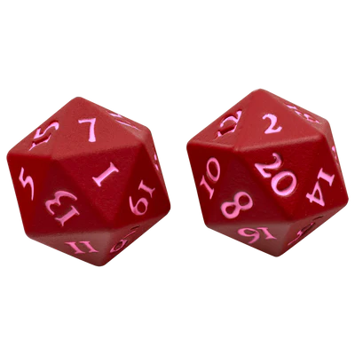 Ultra Pro: Vivid Heavy Metal Dice: Red (2)