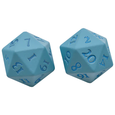 Ultra Pro: Vivid Heavy Metal Dice: Light Blue (2)
