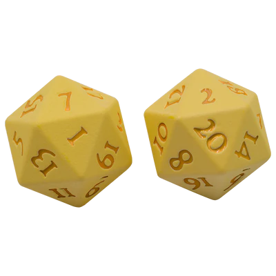 Ultra Pro: Vivid Heavy Metal Dice: Yellow (2)