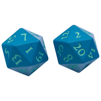 Ultra Pro: Vivid Heavy Metal Dice: Black (2)
