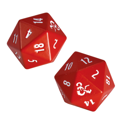 D&D 5E Heavy Metal Red D20