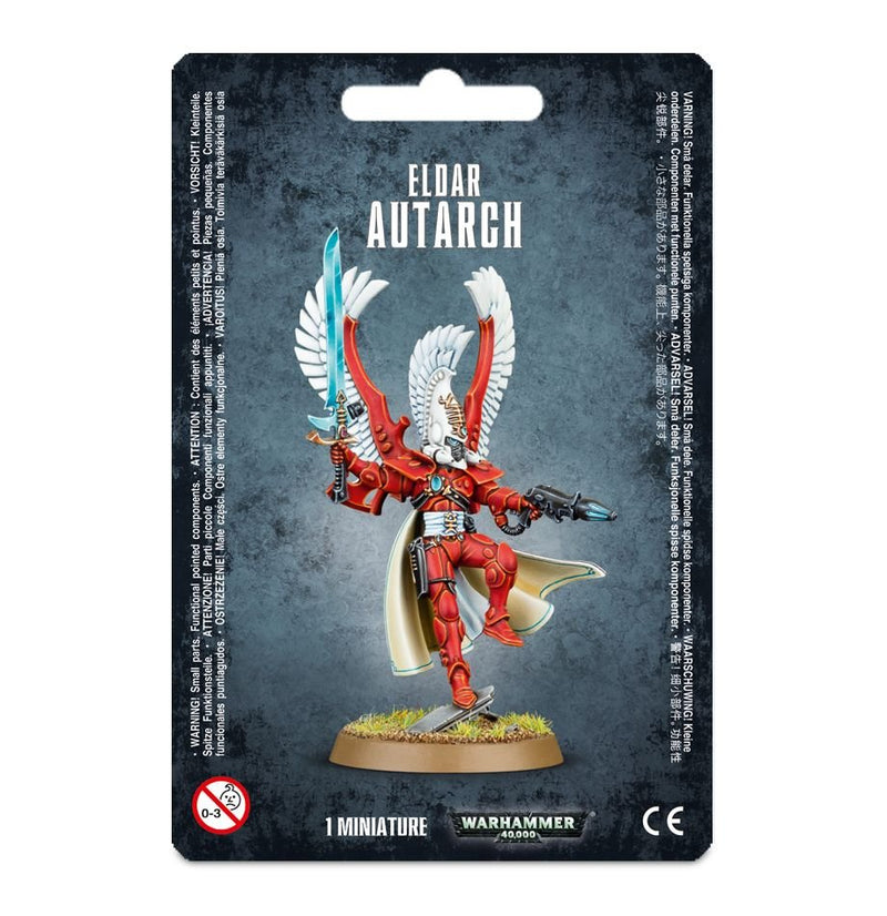 Warhammer 40,000 Aeldari Autarch with wings