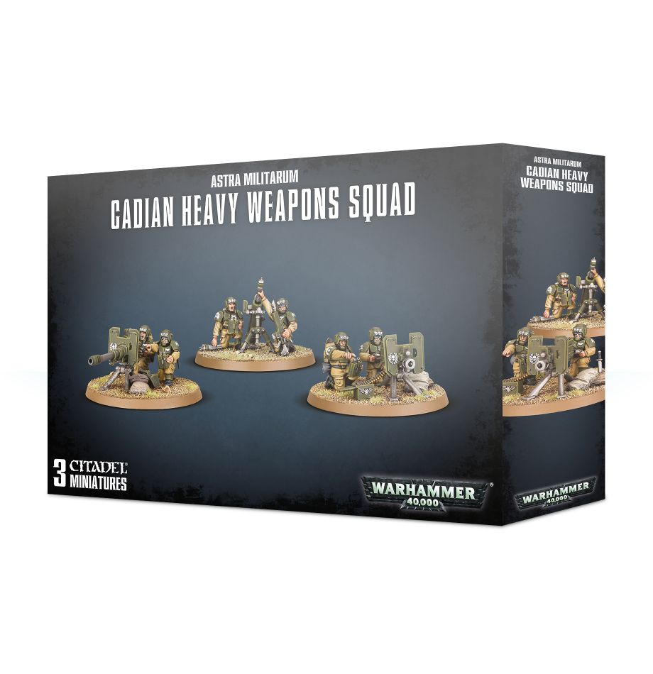 Warhammer 40,000 Astra Militarum Cadian Heavy Weapon Squad
