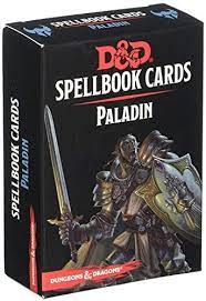 Dungeons and Dragons RPG Spellbook Cards Paladin