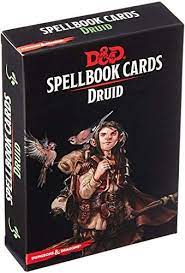 Dungeons and Dragons RPG Spellbook Cards Druid