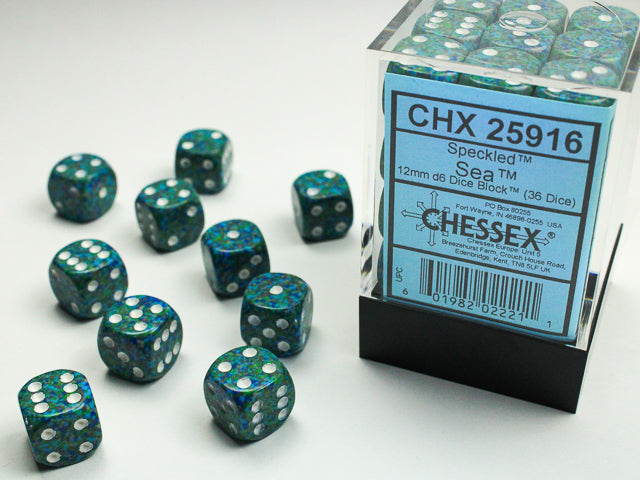 Chessex: 12mm Speckled Sea D6 Set