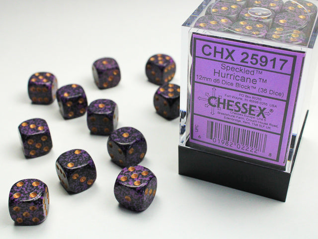 Chessex: 12mm Speckled Hurricane D6 Set