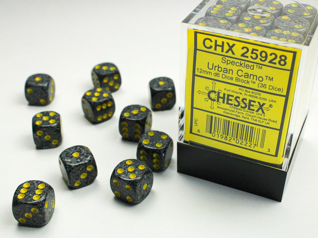 Chessex: 12mm Speckled Urban Camo D6 Set