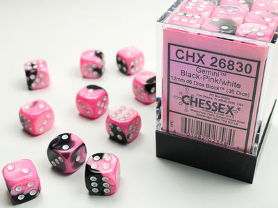 Chessex: 12mm Festive Pop Art/blue D6 Set