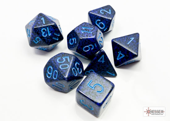 Chessex: Speckled Polyhedral Cobalt 7-Die Set