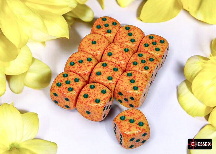 Chessex: 16mm Speckled Lotus D6 Set