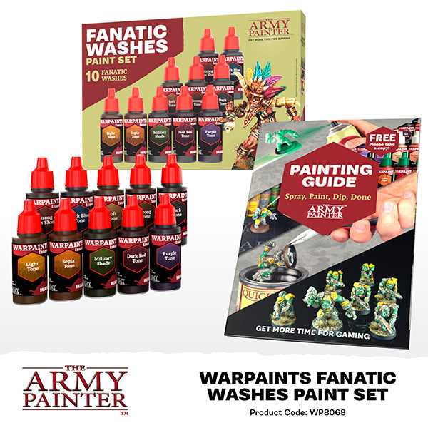 The Army Painter Warpaints Fanatic Washes Paint Set