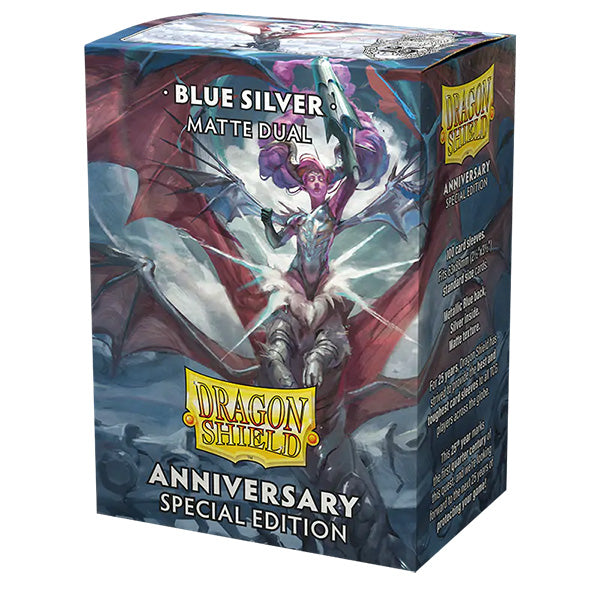 Dragon Shield: Dual Matte: Blue/Silver( Anniversary edition)