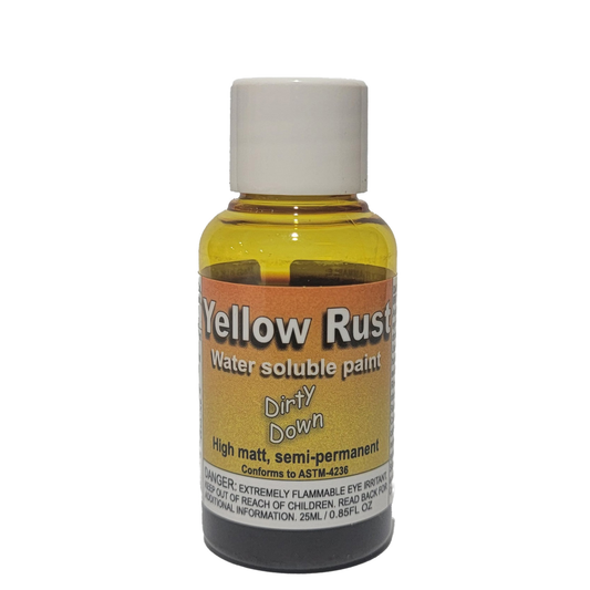 Dirty Down Yellow Rust Paint Effect