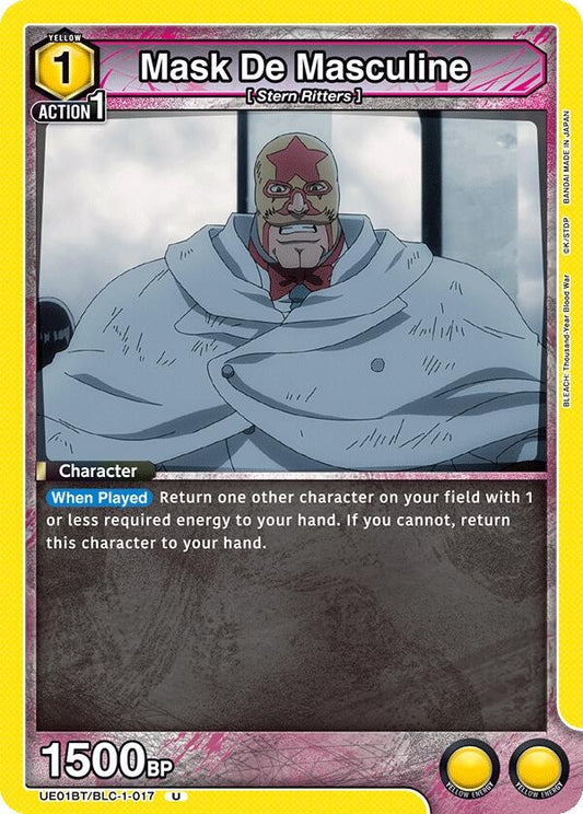 Image for Mask De Masculine (UE01BT/BLC-1-017) [UE01BT: BLEACH: Thousand-Year Blood War] - Union Arena