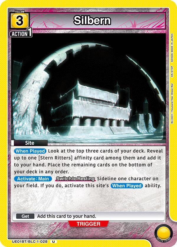 Image for Silbern (UE01BT/BLC-1-028) [UE01BT: BLEACH: Thousand-Year Blood War] - Union Arena