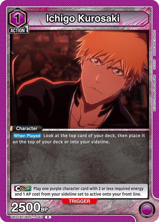 Image for Ichigo Kurosaki (040) (UE01BT/BLC-1-040) [UE01BT: BLEACH: Thousand-Year Blood War] - Union Arena