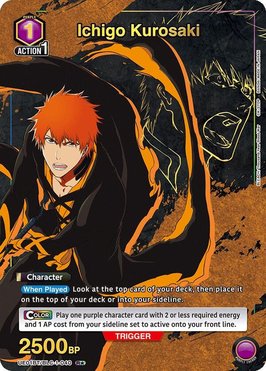 Image for Ichigo Kurosaki (040) (R*) (UE01BT/BLC-1-040) [UE01BT: BLEACH: Thousand-Year Blood War] - Union Arena