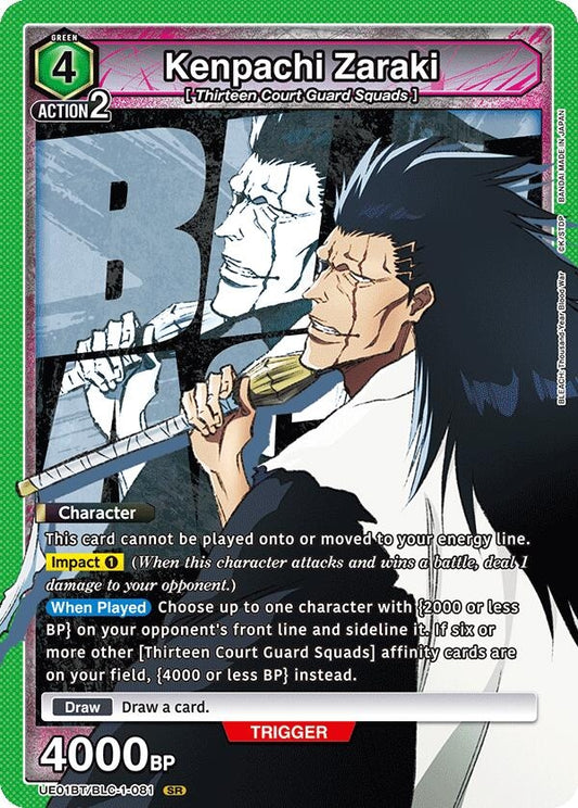 Image for Kenpachi Zaraki (081) (UE01BT/BLC-1-081) [UE01BT: BLEACH: Thousand-Year Blood War] - Union Arena