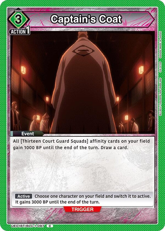 Image for Captain's Coat (UE01BT/BLC-1-097) [UE01BT: BLEACH: Thousand-Year Blood War] - Union Arena