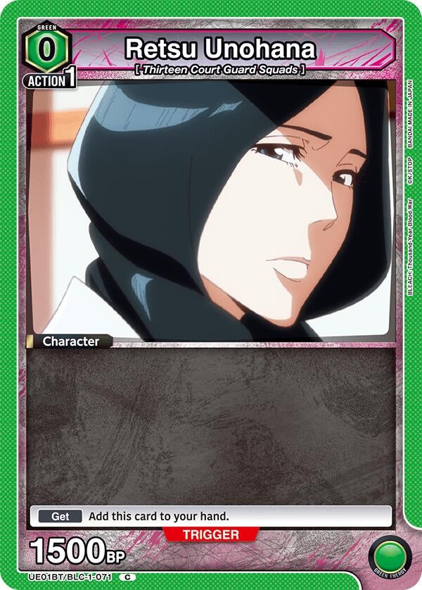 Image for Retsu Unohana (071) (Box Topper Foil) (UE01BT/BLC-1-071) [UE01BT: BLEACH: Thousand-Year Blood War] - Union Arena