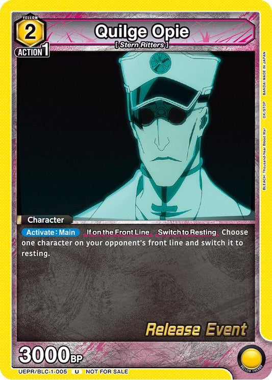 Image for Quilge Opie (005) (UEPR/BLC-1-005) [UE01BT: BLEACH: Thousand-Year Blood War Release Event Cards] - Union Arena