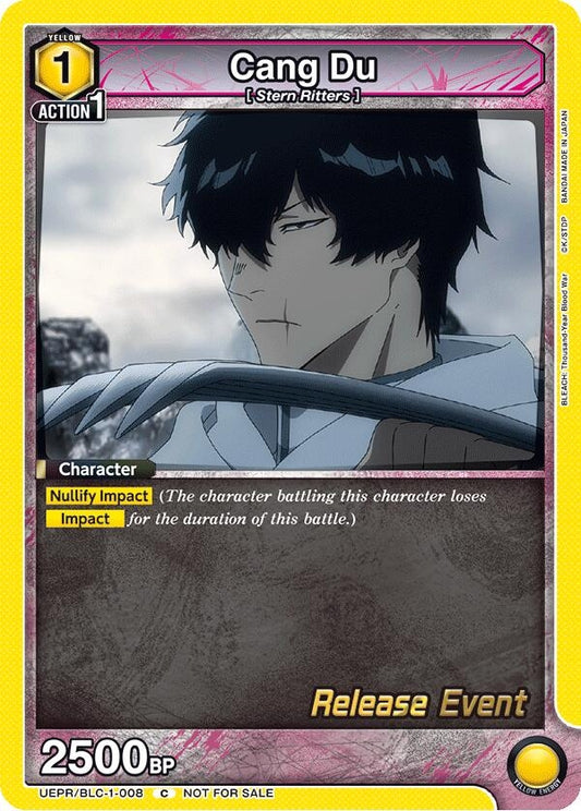 Image for Cang Du (UEPR/BLC-1-008) [UE01BT: BLEACH: Thousand-Year Blood War Release Event Cards] - Union Arena