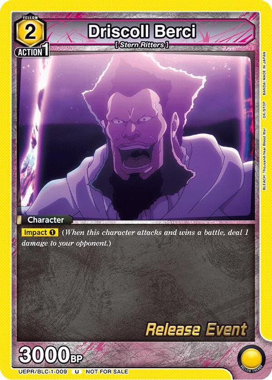 Image for Driscoll Berci (UEPR/BLC-1-009) [UE01BT: BLEACH: Thousand-Year Blood War Release Event Cards] - Union Arena