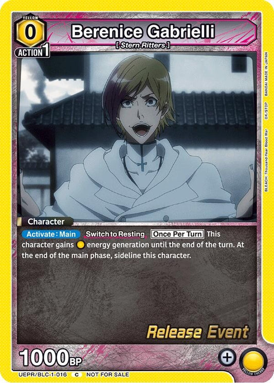 Image for Berenice Gabrielli (UEPR/BLC-1-016) [UE01BT: BLEACH: Thousand-Year Blood War Release Event Cards] - Union Arena