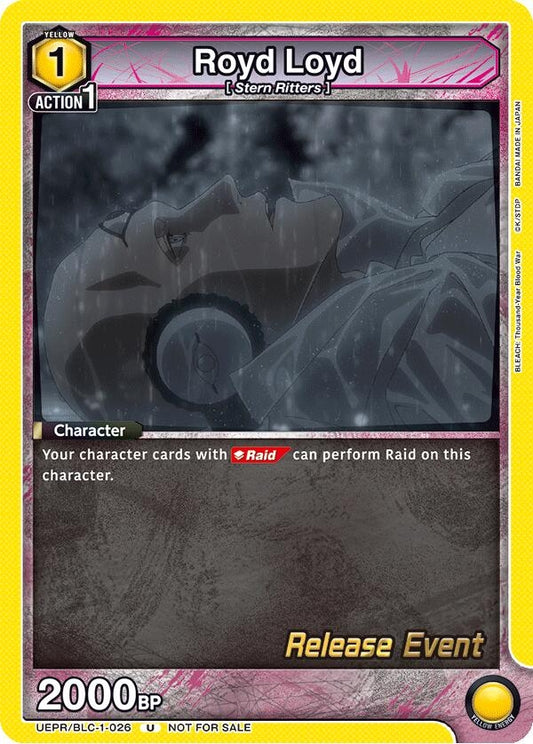 Image for Royd Loyd (UEPR/BLC-1-026) [UE01BT: BLEACH: Thousand-Year Blood War Release Event Cards] - Union Arena