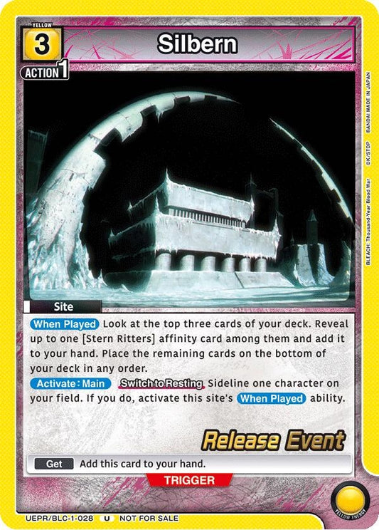 Image for Silbern (UEPR/BLC-1-028) [UE01BT: BLEACH: Thousand-Year Blood War Release Event Cards] - Union Arena