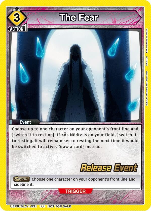 Image for The Fear (UEPR/BLC-1-031) [UE01BT: BLEACH: Thousand-Year Blood War Release Event Cards] - Union Arena