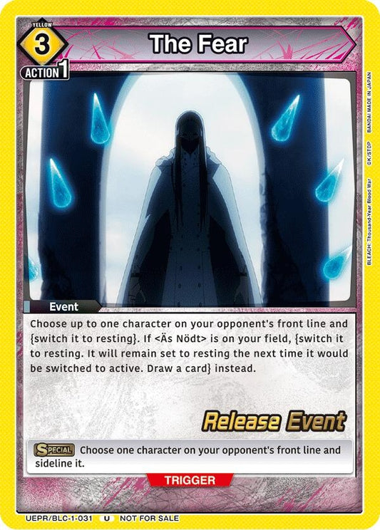 Image for The Fear (UEPR/BLC-1-031) [UE01BT: BLEACH: Thousand-Year Blood War Release Event Cards] - Union Arena