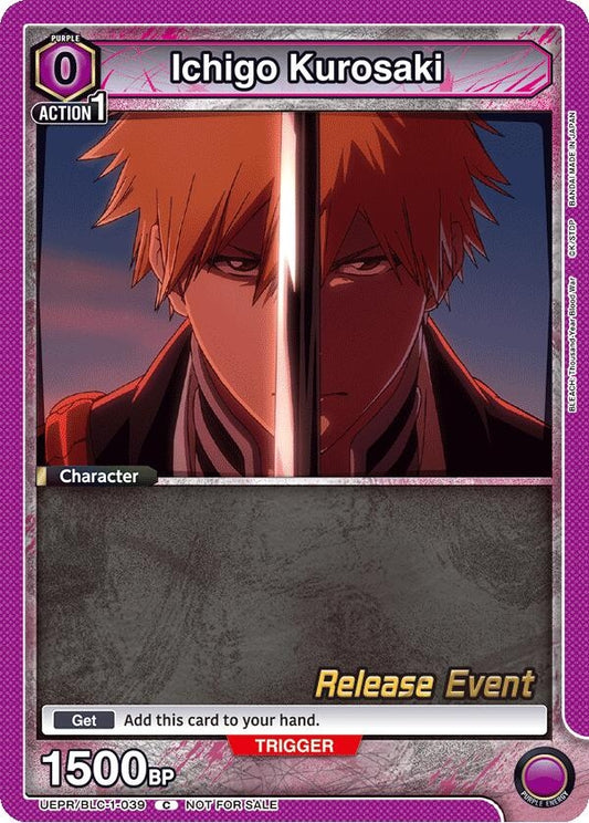 Image for Ichigo Kurosaki (039) (UEPR/BLC-1-039) [UE01BT: BLEACH: Thousand-Year Blood War Release Event Cards] - Union Arena