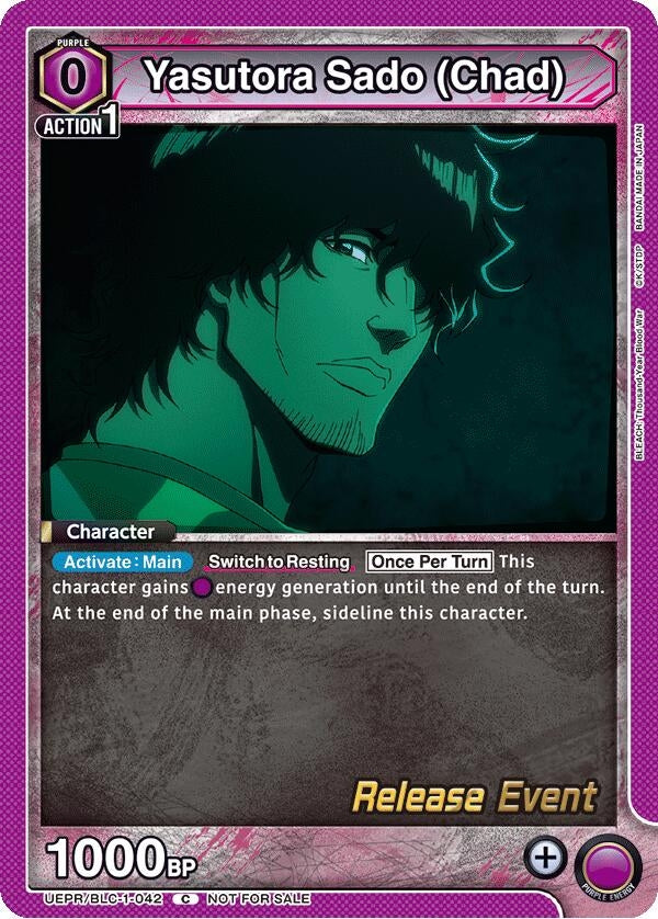 Image for Yasutora Sado (Chad) (UEPR/BLC-1-042) [UE01BT: BLEACH: Thousand-Year Blood War Release Event Cards] - Union Arena
