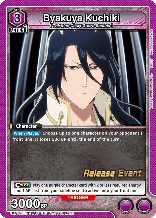 Image for Byakuya Kuchiki (049) (UEPR/BLC-1-049) [UE01BT: BLEACH: Thousand-Year Blood War Release Event Cards] - Union Arena