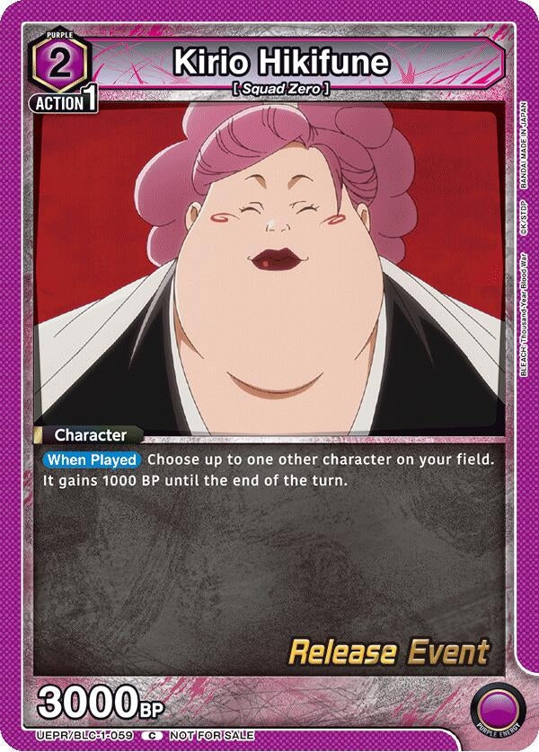Image for Kirio Hikifune (UEPR/BLC-1-059) [UE01BT: BLEACH: Thousand-Year Blood War Release Event Cards] - Union Arena