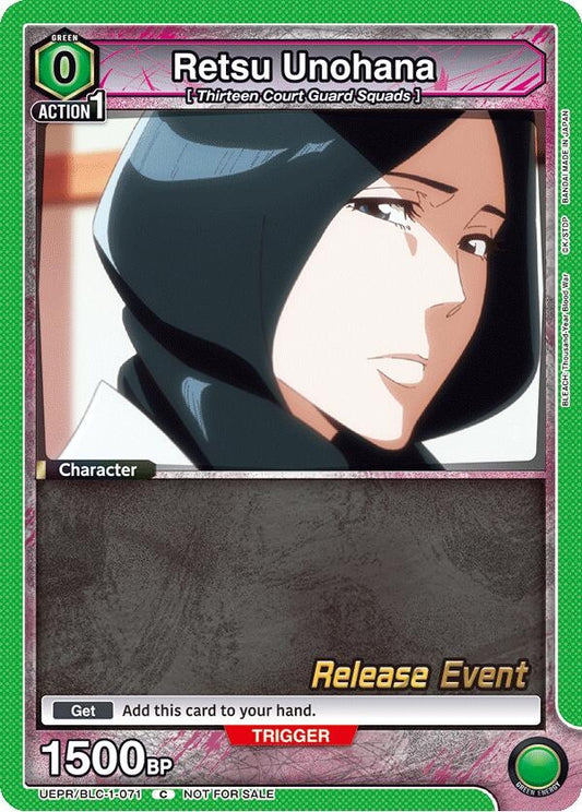 Image for Retsu Unohana (071) (UEPR/BLC-1-071) [UE01BT: BLEACH: Thousand-Year Blood War Release Event Cards] - Union Arena